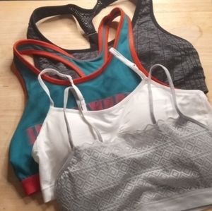 Bralette & Sports Bra Bundle Sz Med/Large  (X 4 Bras Included) nwot
